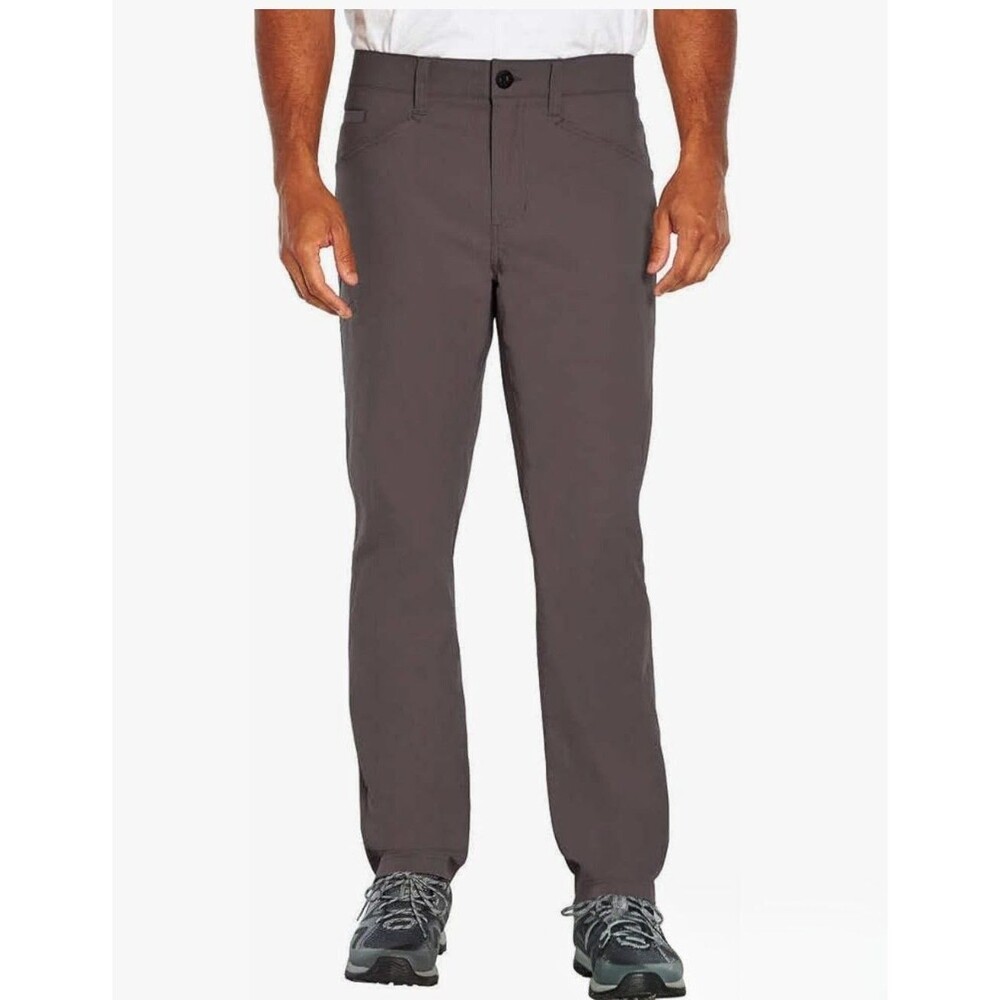 Orvis Pants Size 36x32 Gray Nylon Stretch Performance 5-Pocket Trek Hiking EUC